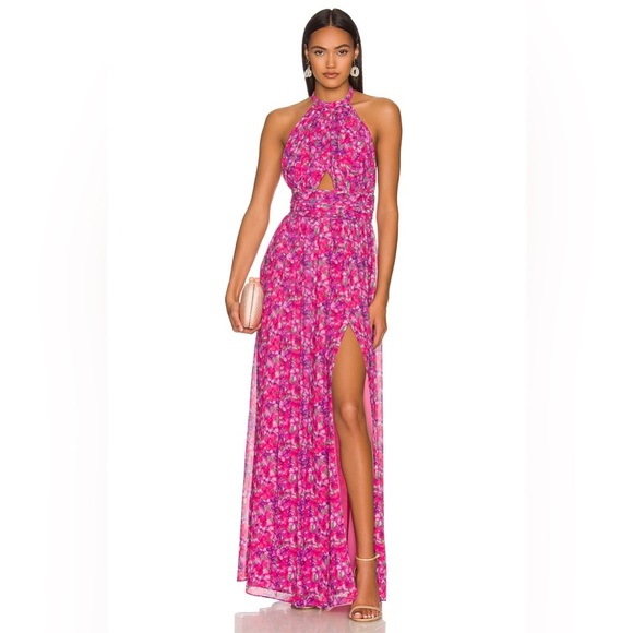 Lovers and Frends Hazel Gown in Liliana Floral Pink Size Large. - Picture 1 of 16